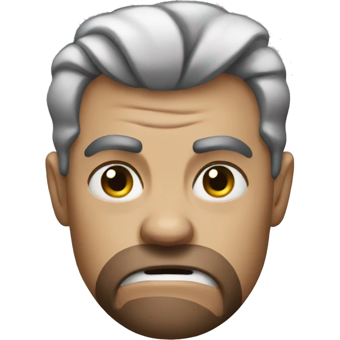 Angry but still in love emoji
