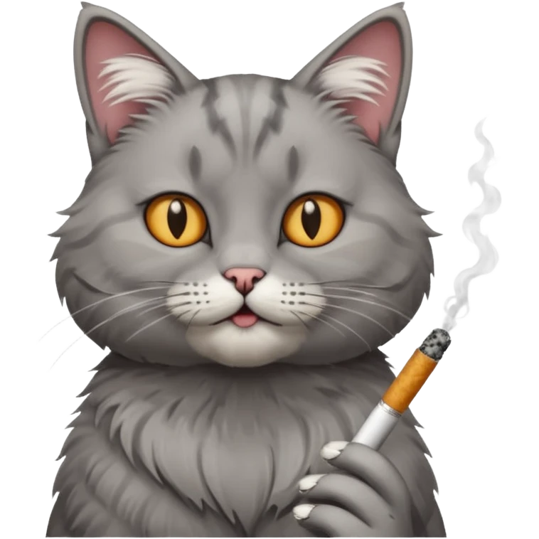 Gato com cigarro emoji