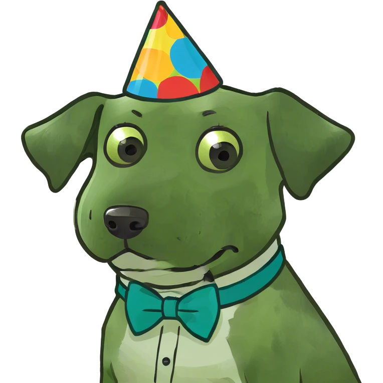 Funny dog emoji