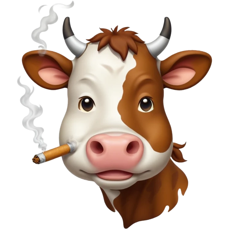 cow smoke weed emoji