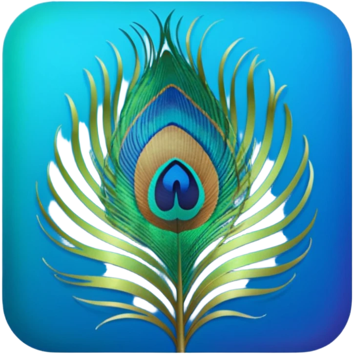 Peacock feather emoji emoji