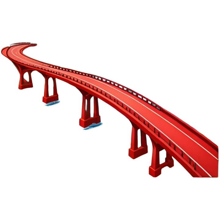 advanced modern island with advanced infrastructure, parks, contemporary architecture, beaches with palm trees, and a red bridge on one side emoji