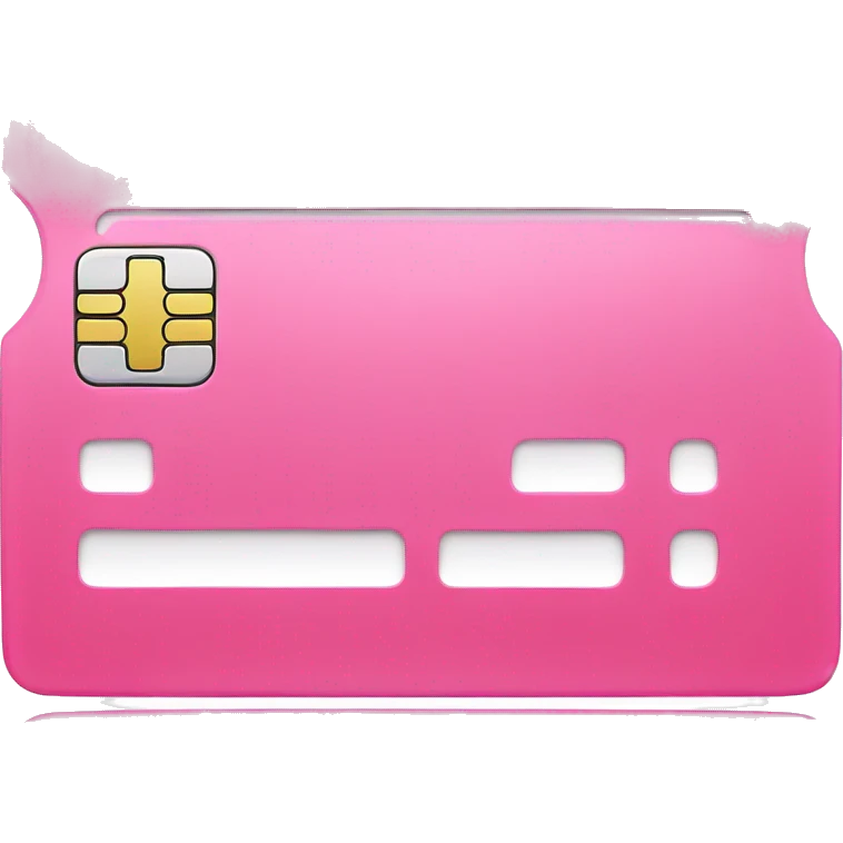 Pink credit card  emoji