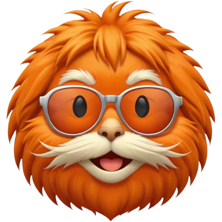 Lorax wearing sunglasses emoji