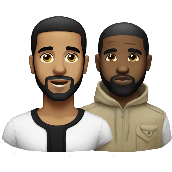 black man and drake emoji
