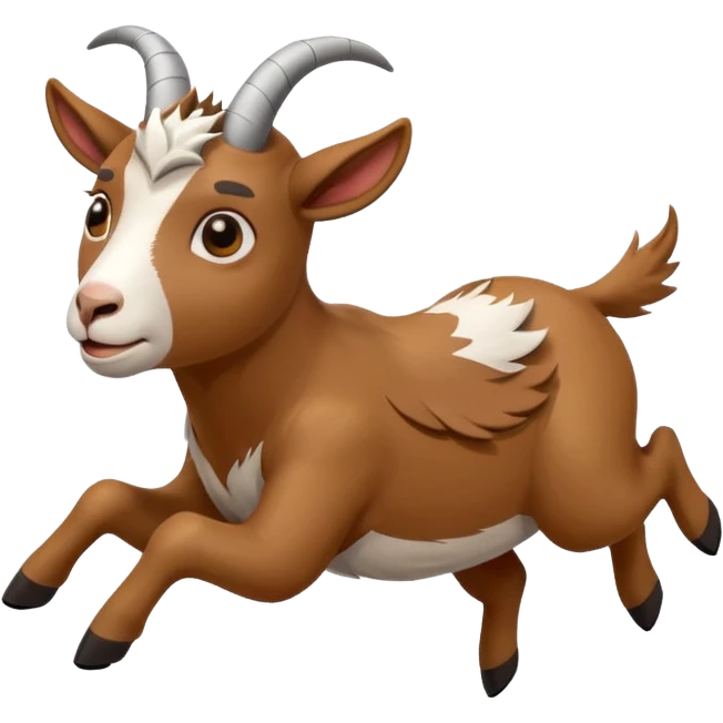 goat falling off a plane emoji