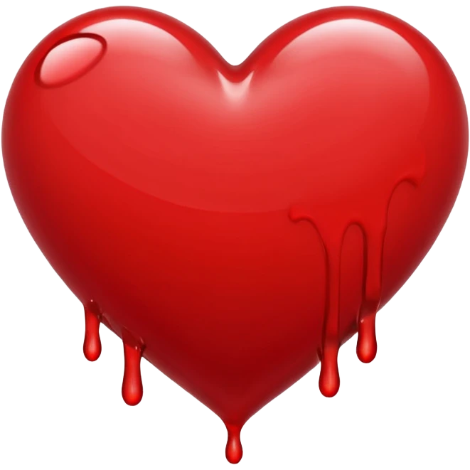 Heart cumshoted emoji