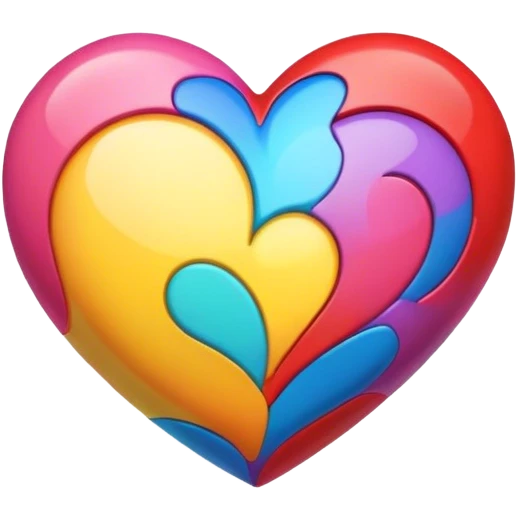 Cœur multicolore  emoji