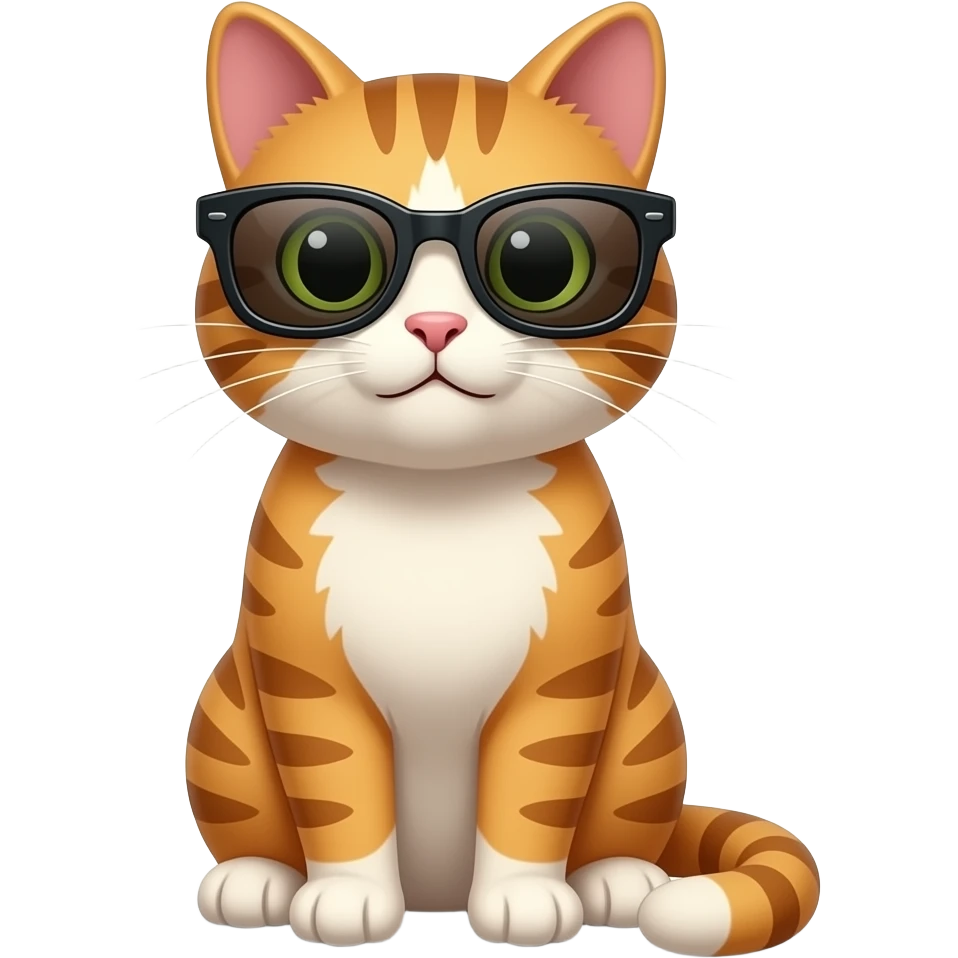 Cat wearing sunglasses emoji
