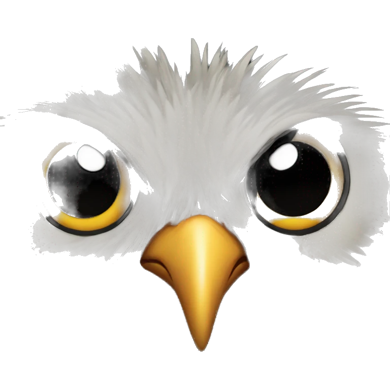 a bird mad of darkness emoji