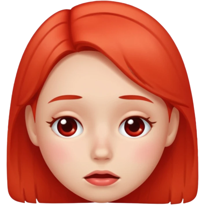 a blushing face emoji