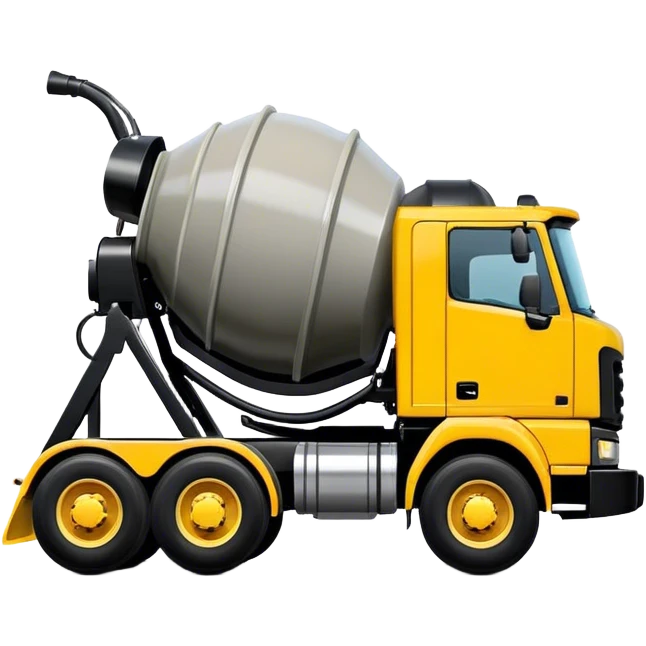 Cement Mixer - Mack Granite (Model Year: 2022) (Iconic colour: Yellow and black) emoji