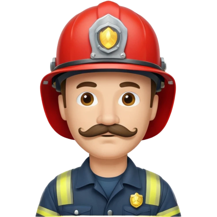 fireman with mustache emoji