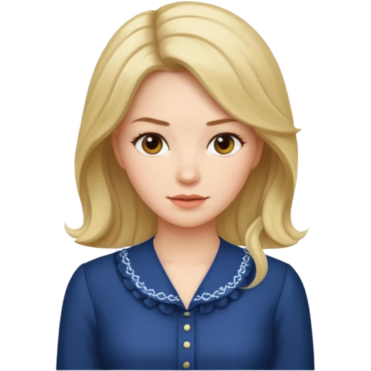 Woman with Karen hair emoji