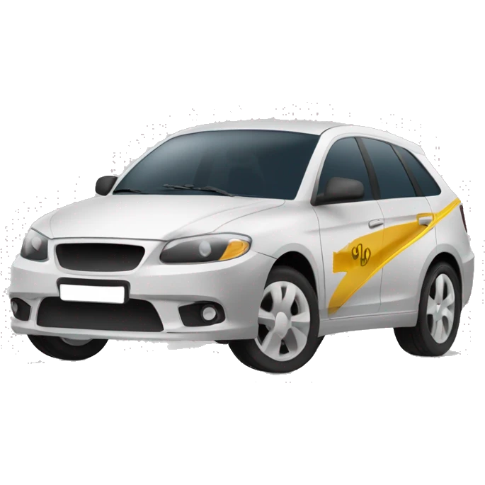 Car breaking with the quote “quem freia perde” emoji