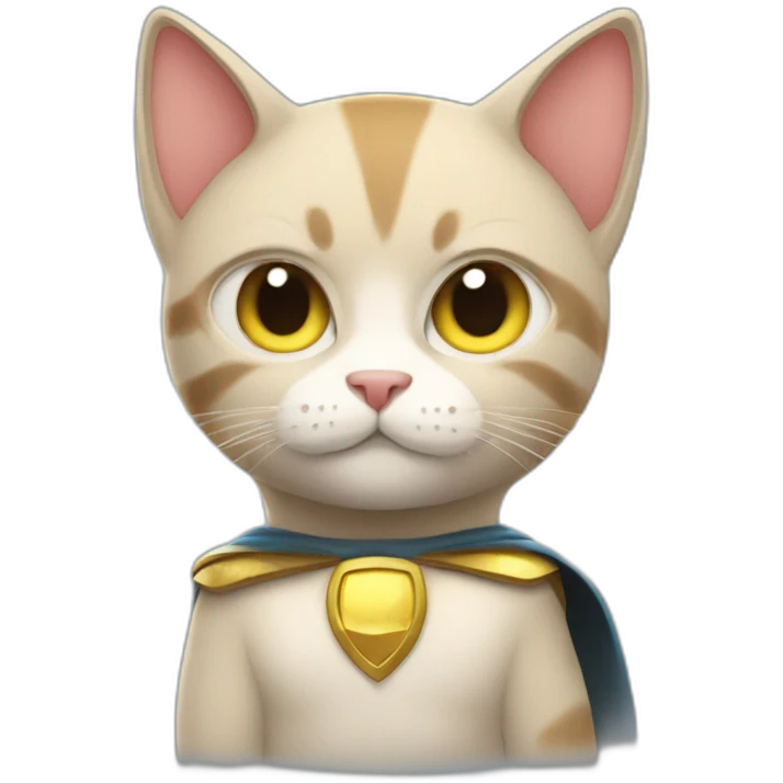 Super hero cat emoji