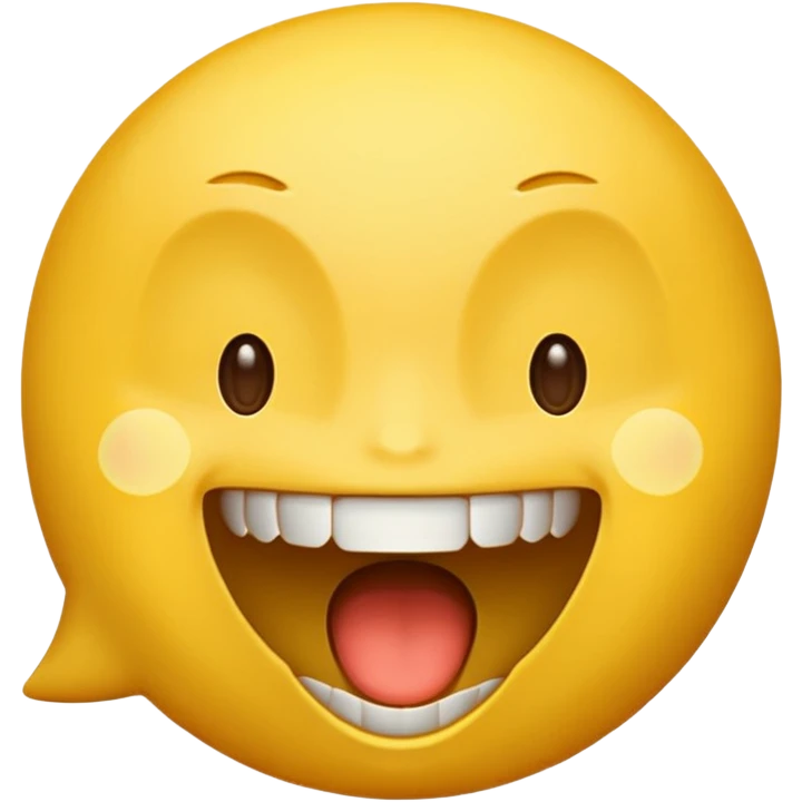 a face with a large opened mouth in emoji of whatsapp style (yellow), not humanized. The ones you generate are strange emoji