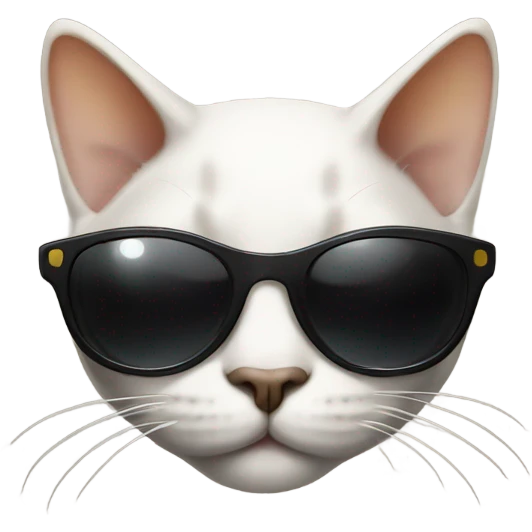 Cat wearing sun glasses emoji
