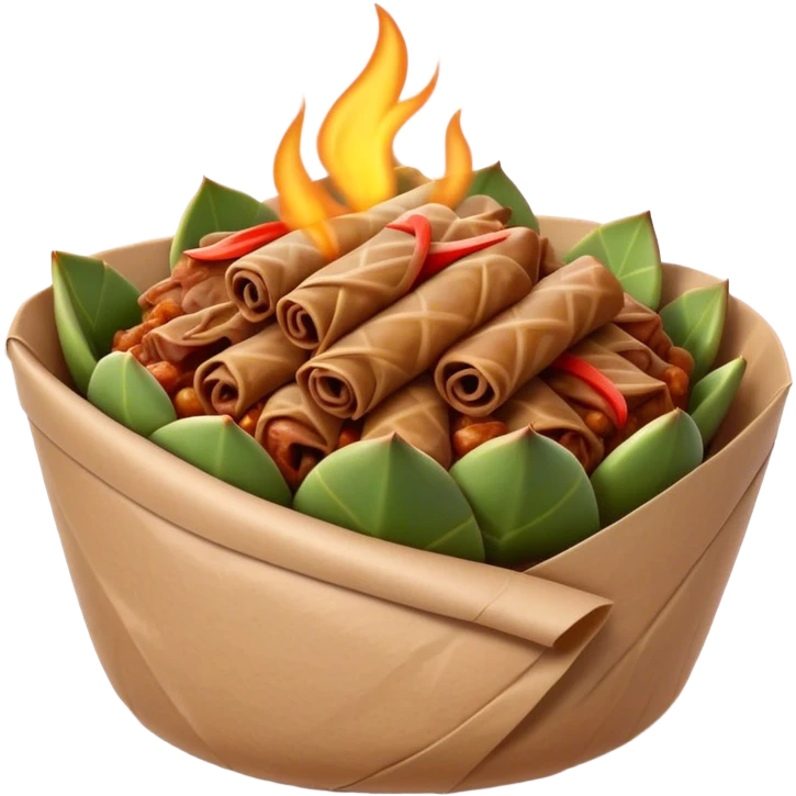 Gyros Cinematic Realistic Gyros Dish Emoji, depicted as succulent, spiced meat wrapped in paper for easy handling, rendered with lifelike textures and dynamic, warm lighting. emoji