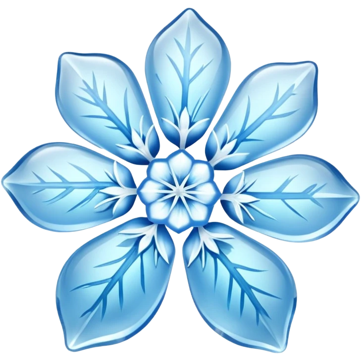 Frozen flower emoji