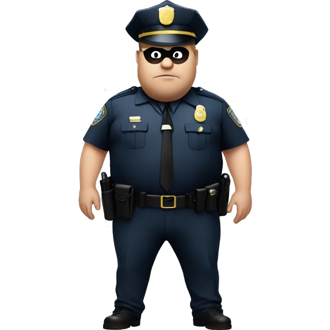 fat man as cop emoji