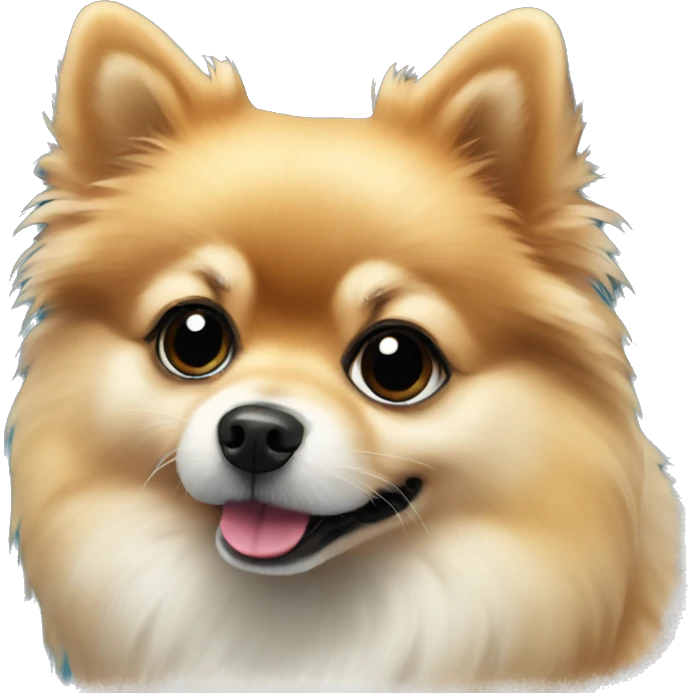 Pomeranian Xmas emoji