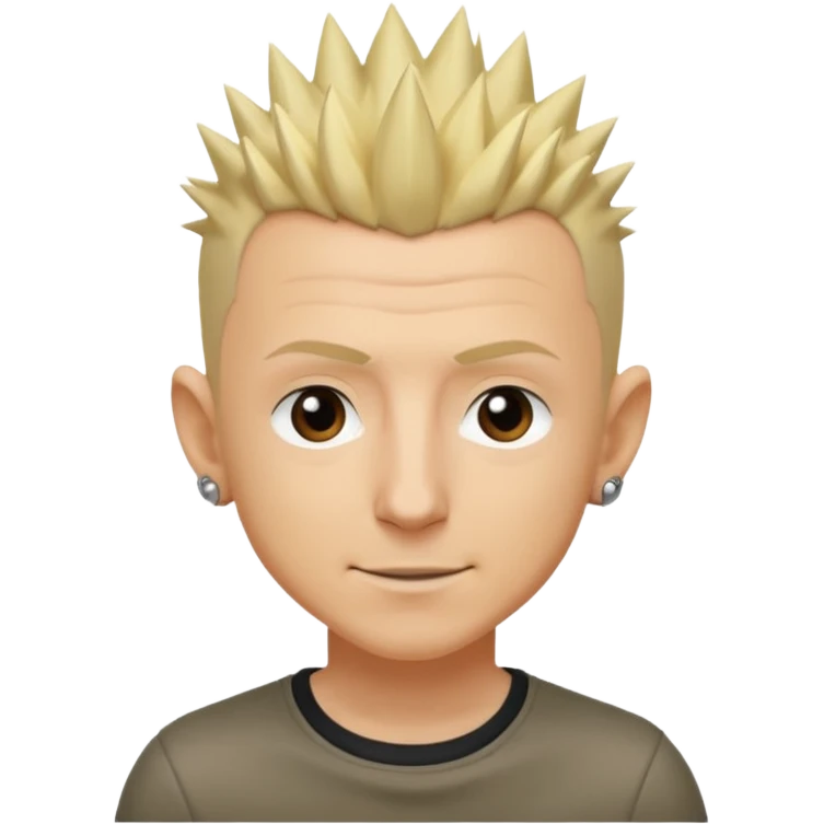 Chester Bennington blonde spike hair emoji