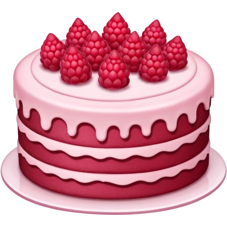 raspberry cake emoji