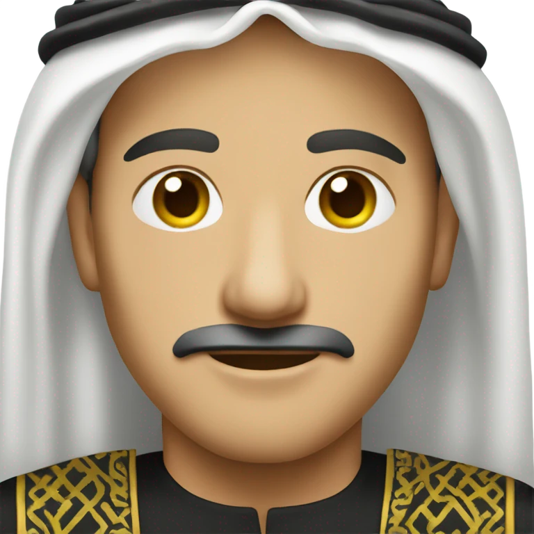 Man wearing saudi thoub and ghtra emoji