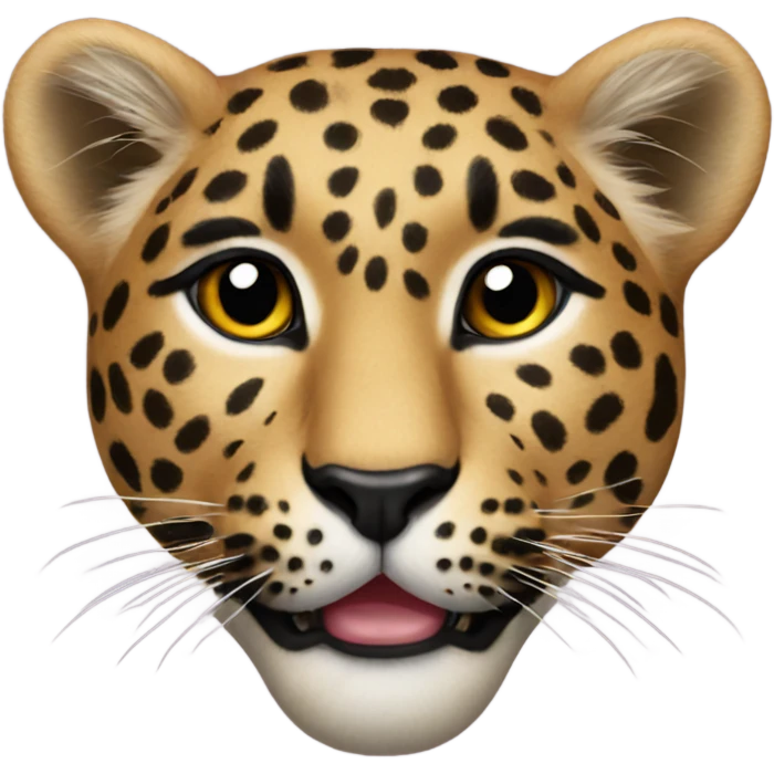 Leopard heart emoji