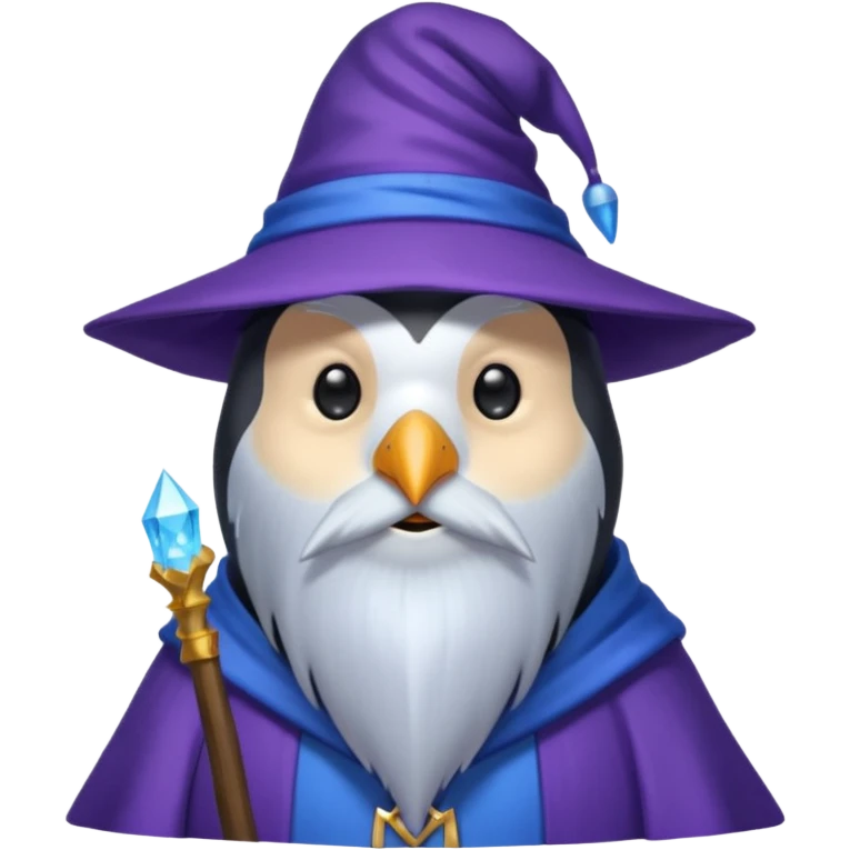 Penguin Wizard emoji