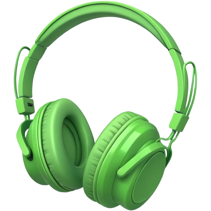 green headphones emoji