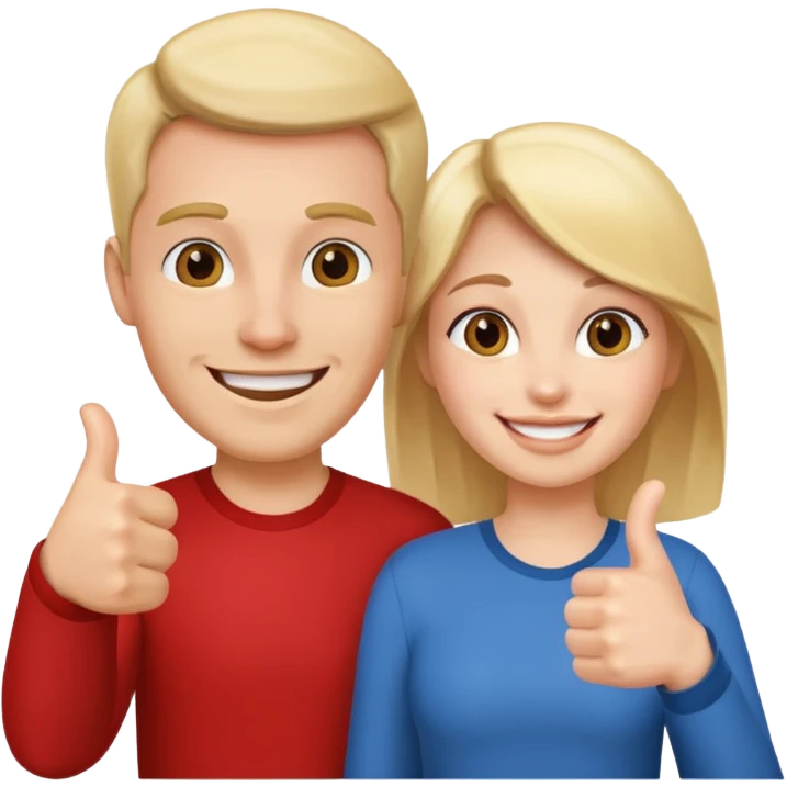 Mr. and Mrs. giving a thumbs up emoji
