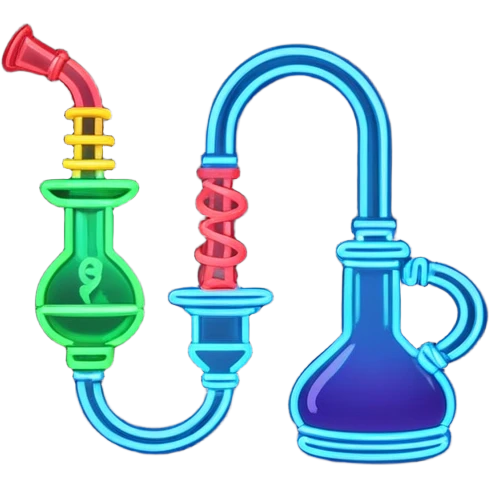 the neon sign of a hookah lounge in the night emoji
