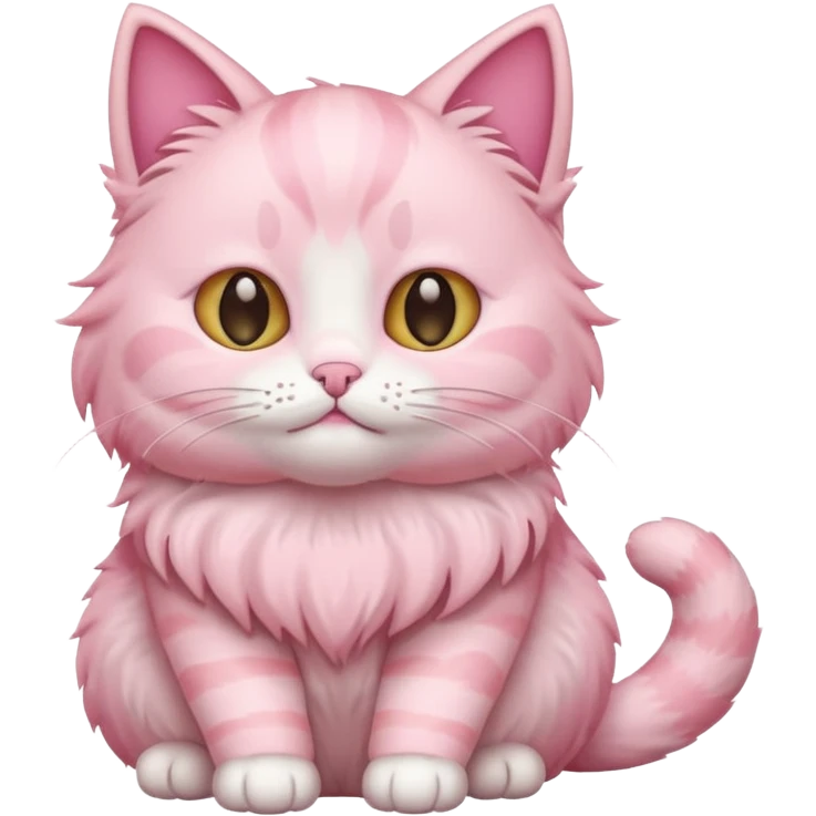 Pastel pink cat  emoji
