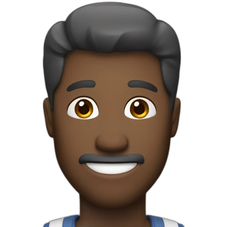 Man saying hello emoji