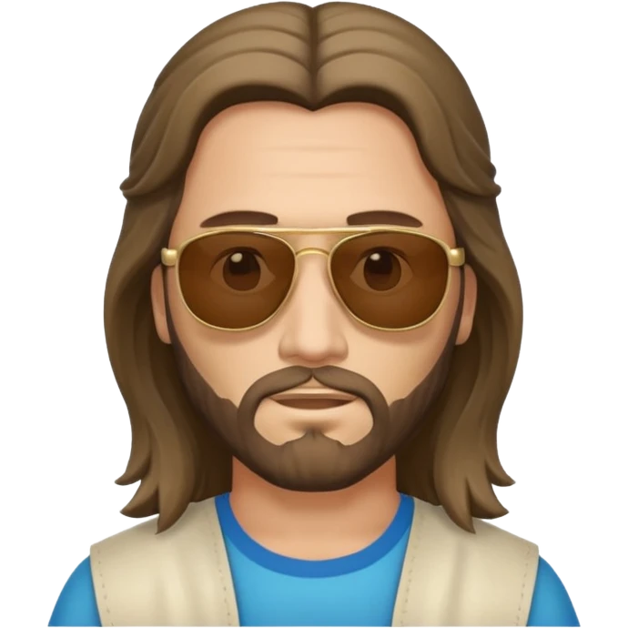 Jesus with a mullet and sun glasses emoji