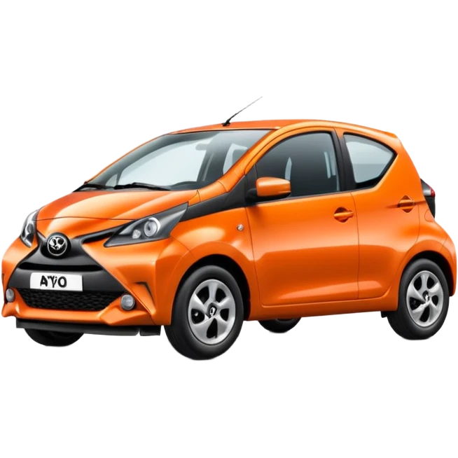 Make an emoji of an orange Toyota aygo emoji