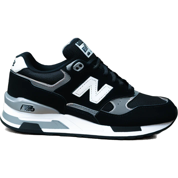 Black New balance 550 emoji