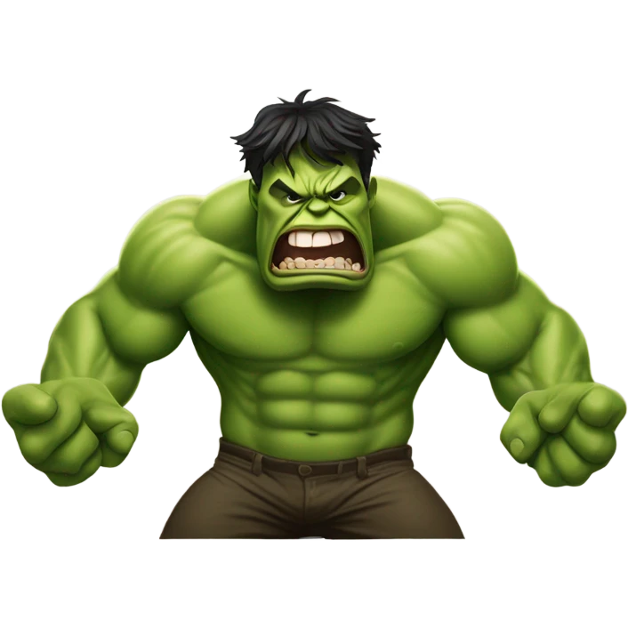goofy distorded hulk poop emoji