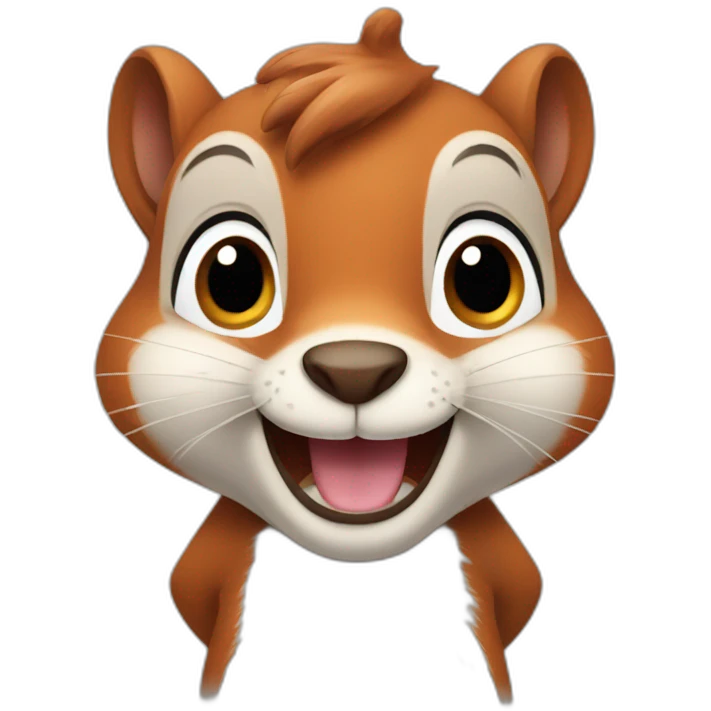 cheerful squirrel emoji