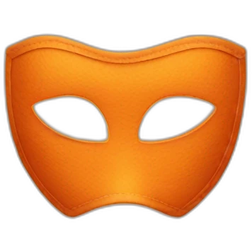 orange mask emoji