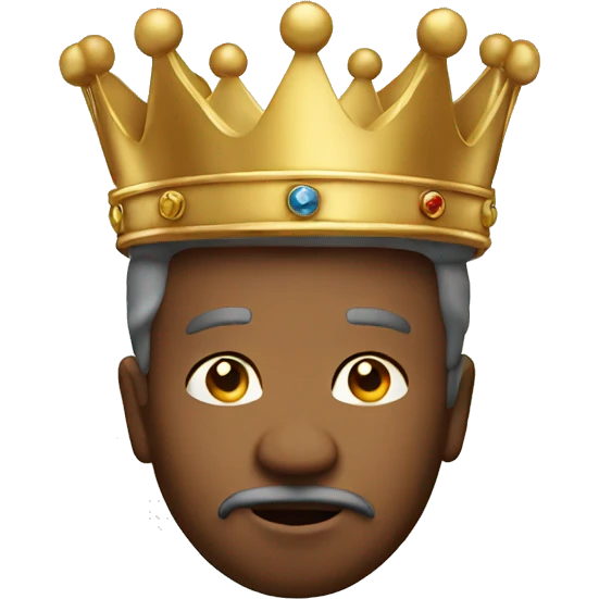 king face with crown emoji