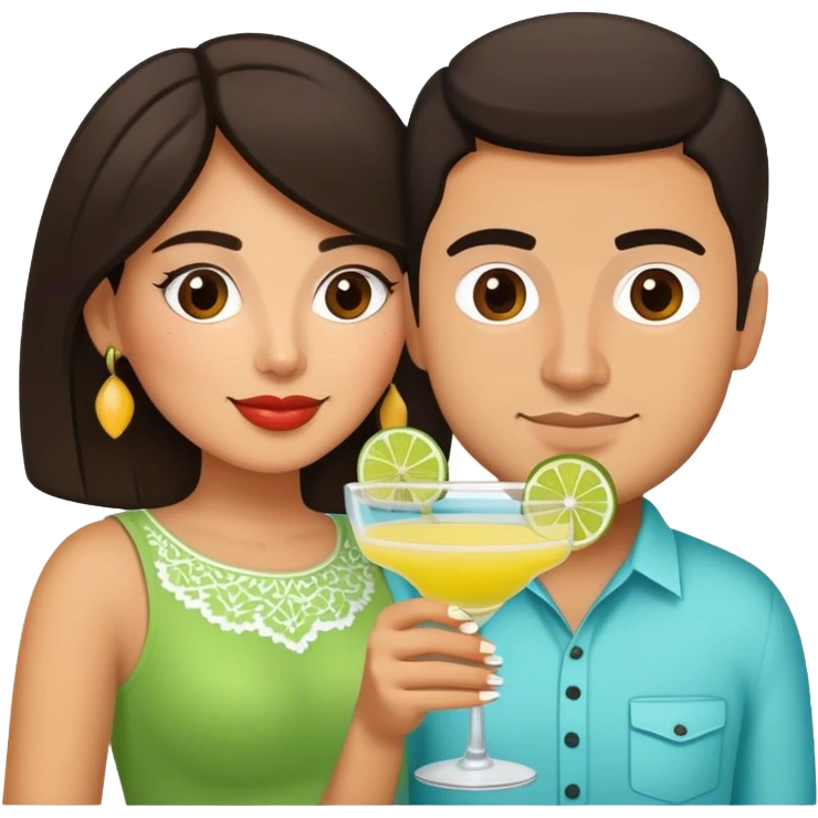 Margarita Connoisseur with Latino boyfriend  emoji