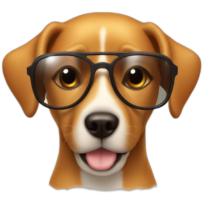 dog in the sun glassses emoji