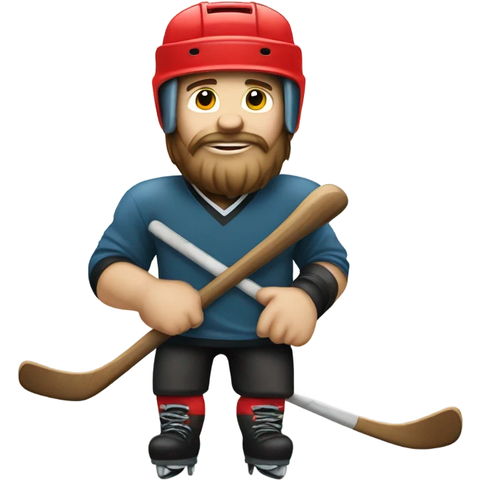 Lumberjack hockey player emoji