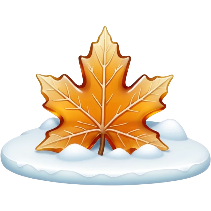 maple taffy line on snow emoji