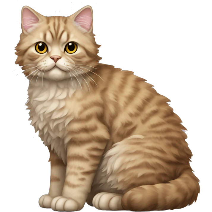 Selkirk Rex Cat Full Body emoji