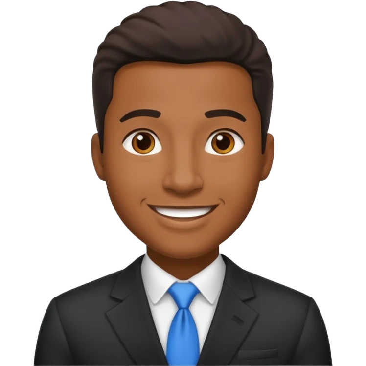 Public Speaker black man  emoji