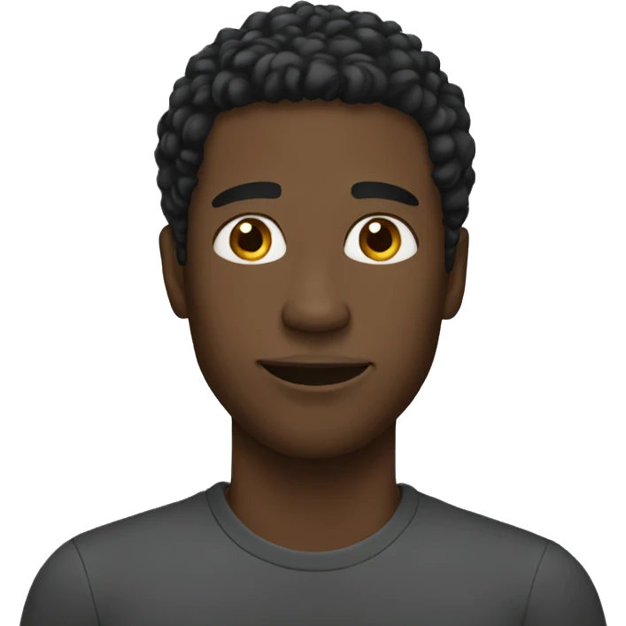 black man emoji